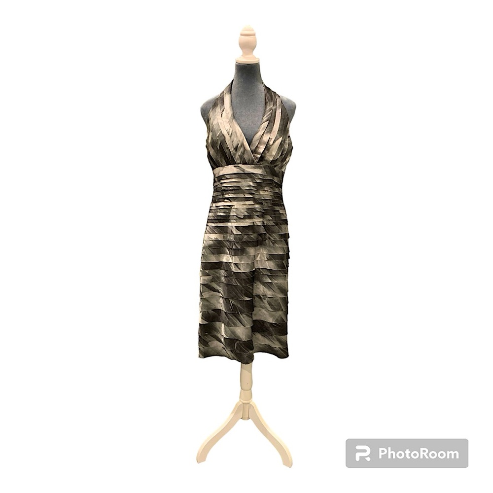 Silver/Gray Halter Special Occasion Dress/JS Collections/SZ 12